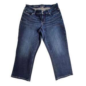 Capri jeans Denver Hayes Chloe coupe galbée femme taille 12 denim bleu